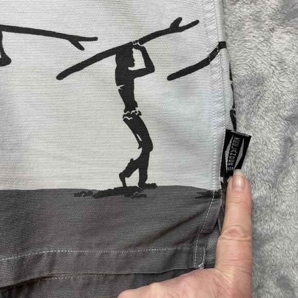 Vintage Zeelander Surfer Shirt Mens XL Blue Cotton Short Sleeve Button Up AOP - Picture 5 of 9